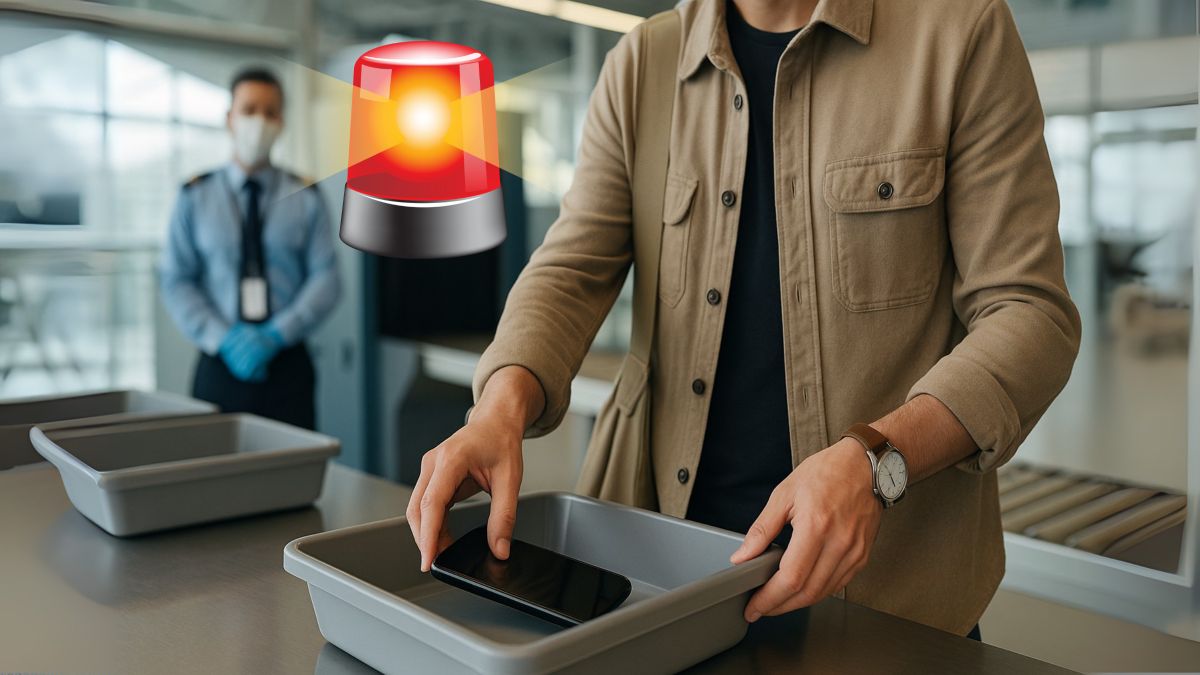 “Dejar el móvil en la bandeja del control del aeropuerto pone en riesgo tus datos”