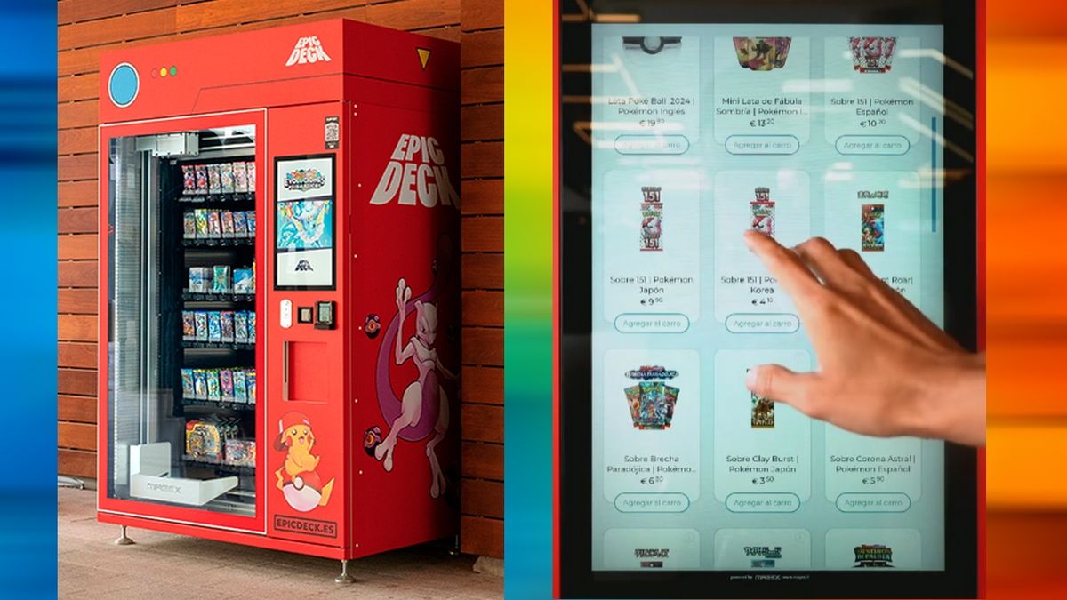 Epic Deck, la primera máquina expendedora de cartas coleccionables de Pokémon, es única en Europa