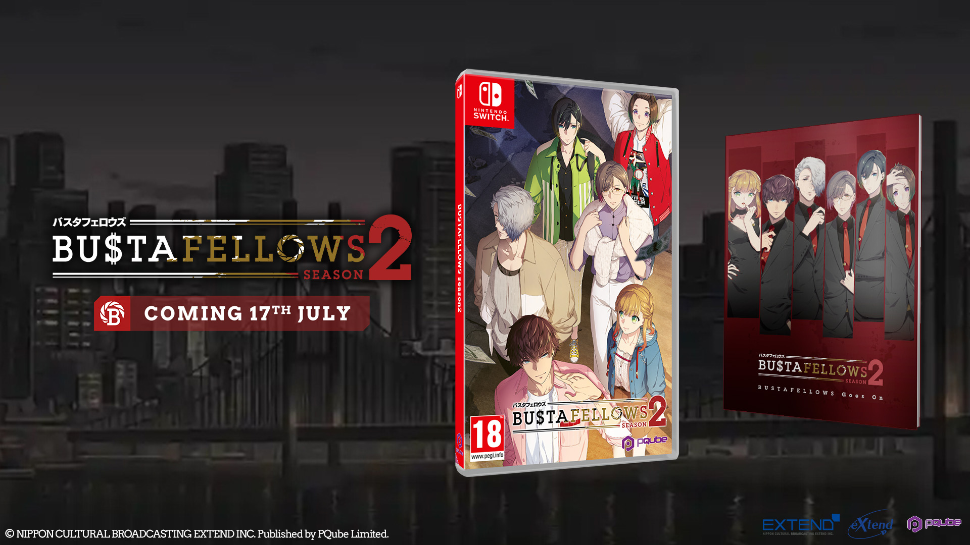 BUSTAFELLOWS season 2 ya disponible en formato físico para Nintendo Switch