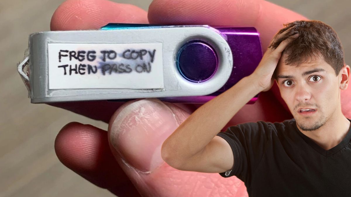 Encuentra un pendrive con la pegatina ''gratis para compartir'' y alucina con su contenido: "Aliviado y confundido al mismo tiempo"