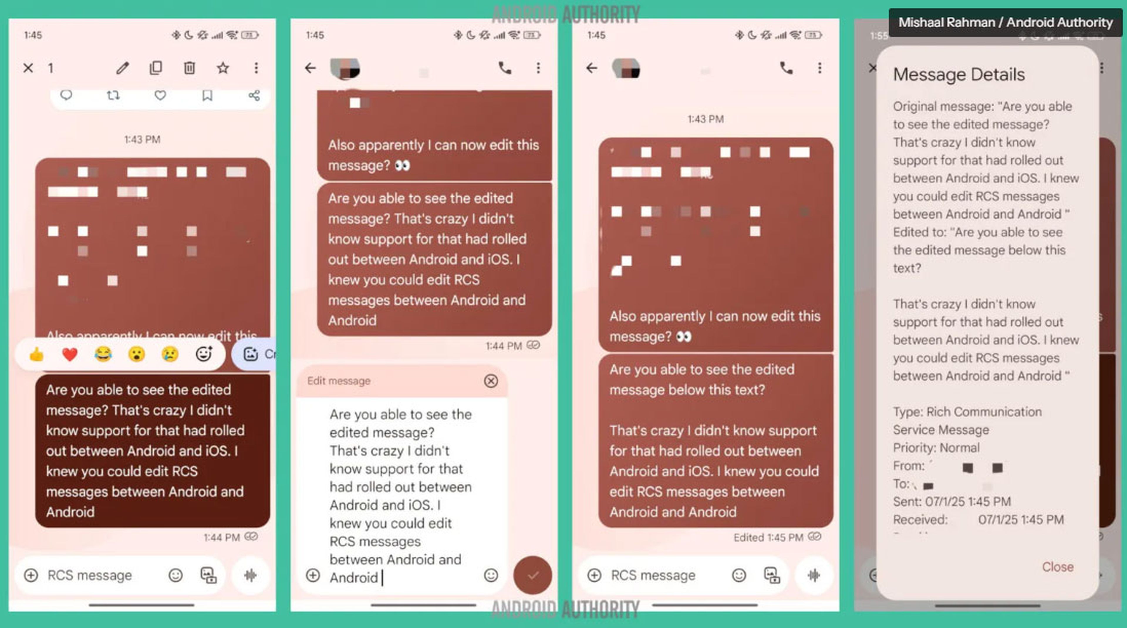 Usuarios de Android ya pueden editar mensajes enviados a iPhone, pero con limitaciones